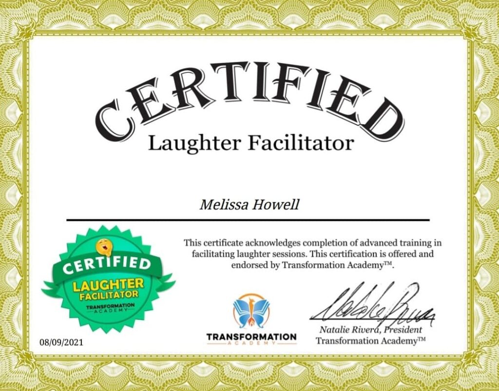 Certified Laughter Yoga Facilitator